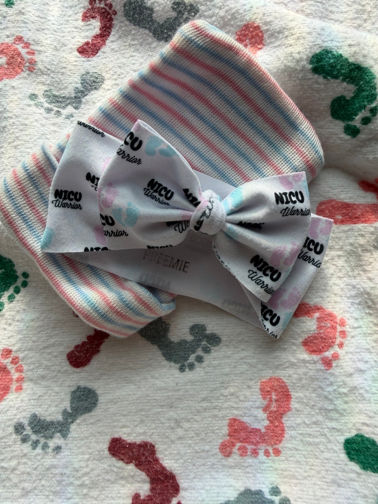 NICU Warrior Hair Bow